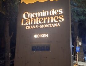 Chemin des lanternes à Crans-Montana
