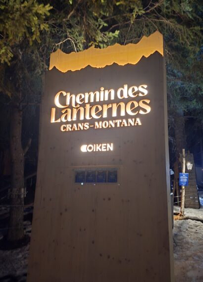 Chemin des lanternes à Crans-Montana