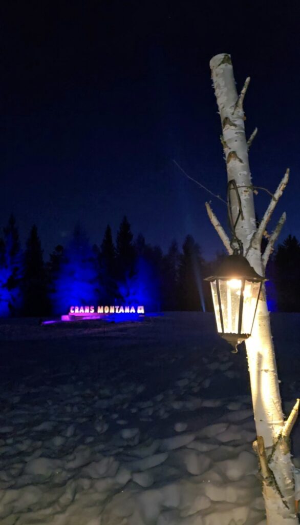Chemin des lanternes à Crans-Montana