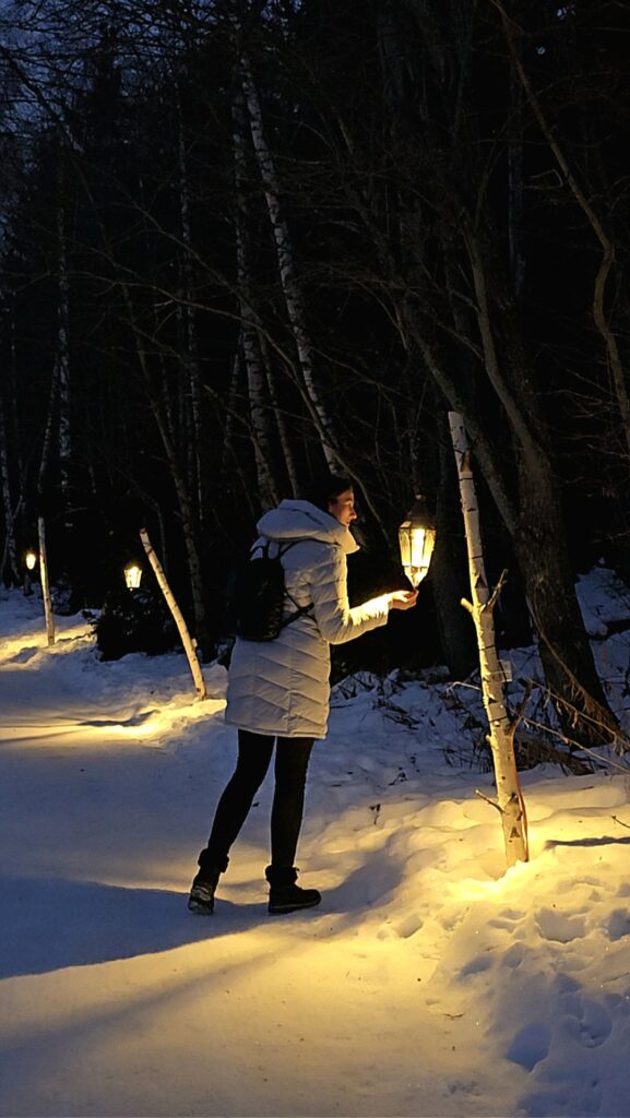 Chemin des lanternes à Crans-Montana