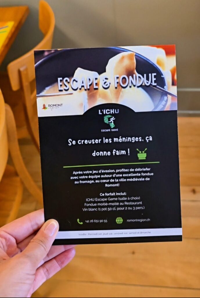 Forfait Escape Game "le planté du bâton" & Fondue